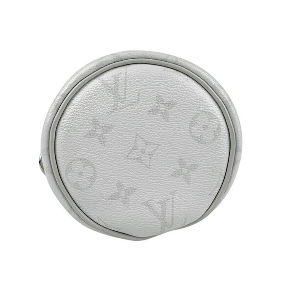 Auth LOUIS VUITTON Monogram Chalk Nano Shoulder Bag Light Gray - Picture 4 of 16